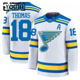 Lasten NHL St. Louis Blues Pelipaita 2025-26 Fanatics Premium Robert Thomas Vieras Valkoinen